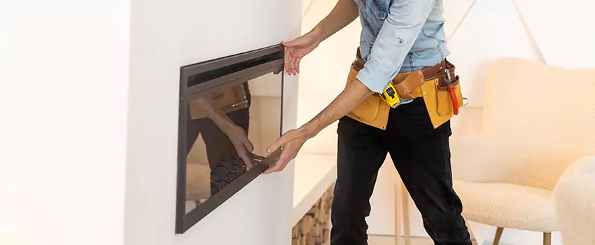 Metal Fireplace Installation in Mercer Island, Washington