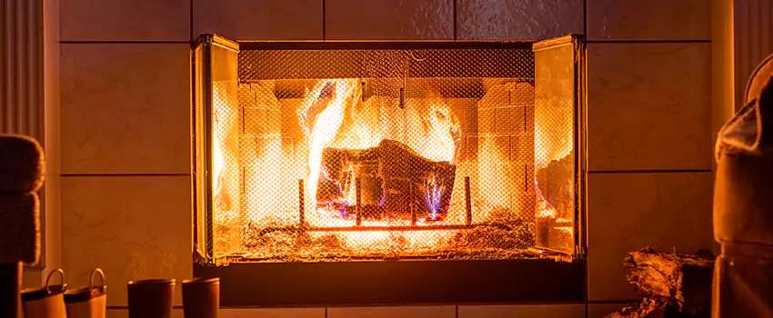 Mendota Hearth Landscape Fireplace Installation in Mercer Island, Washington