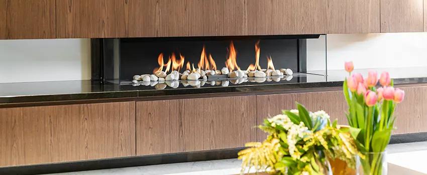 Double-height Fireplace Design Refurbishment in Mercer Island, Washington